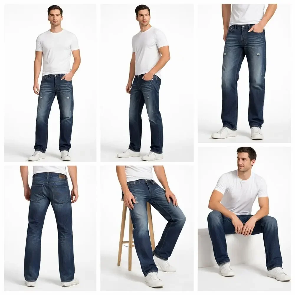 Diesel Larkee 0813Q Men’s Straight Leg Jeans Dark Wash Size 34    J1711